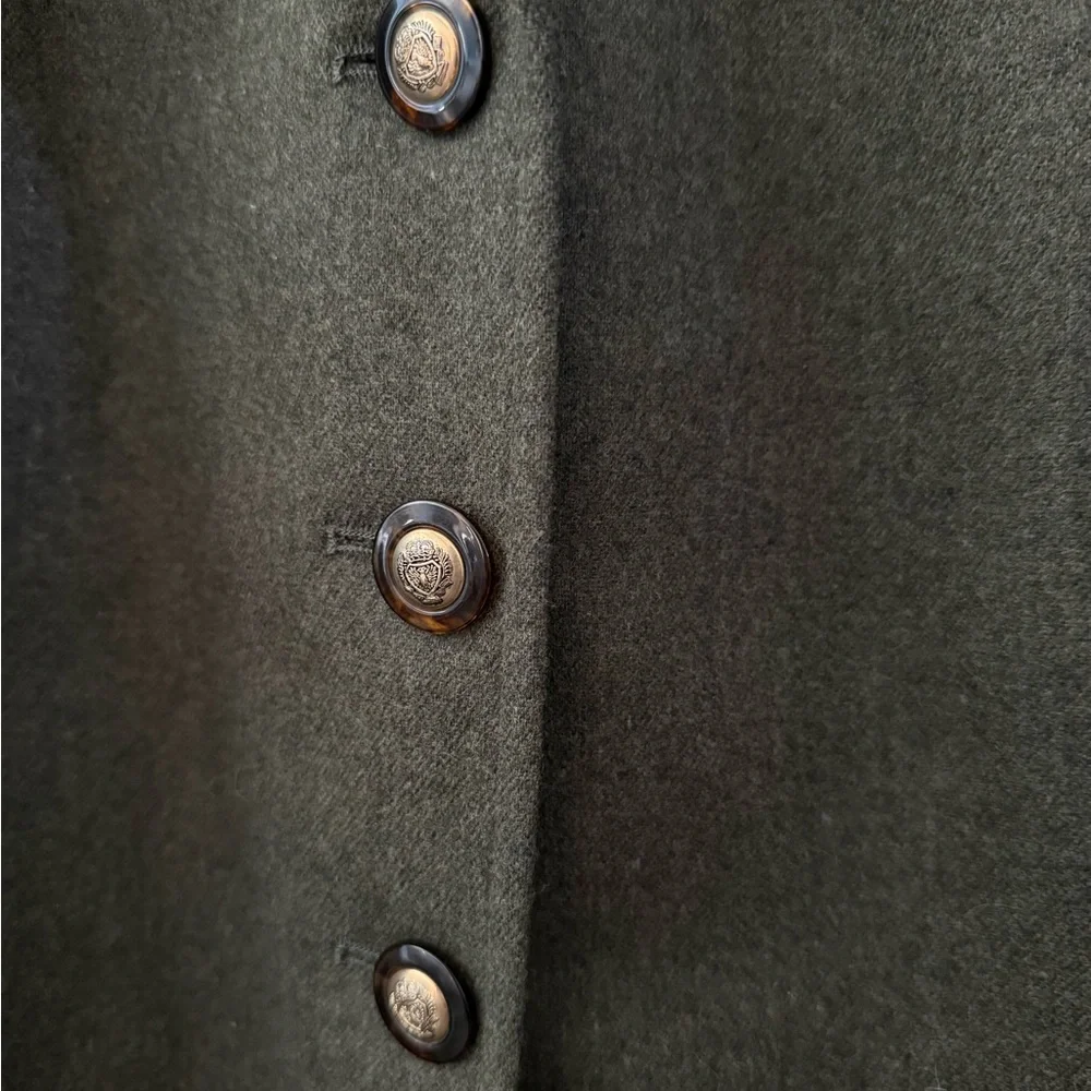 Pendleton Olive Green Wool Blazer with Velvet Collar - Picture 5 of 10